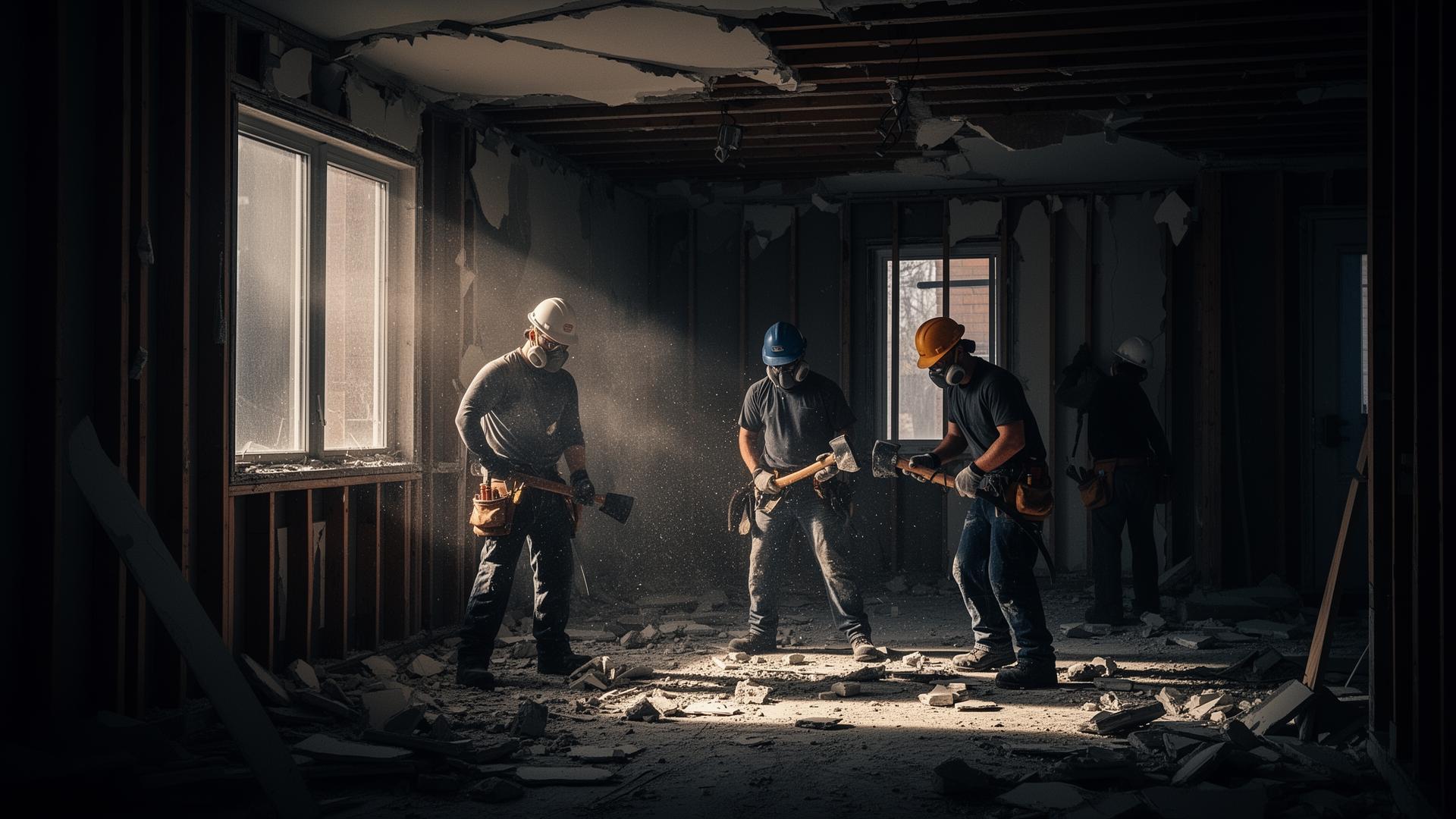 Spartan Demolition crew at work in Montreal